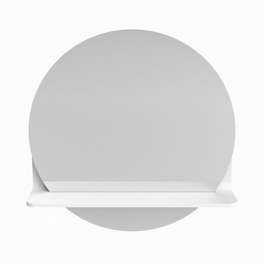 Mondiaz Spot spiegel rond Ø50cm met planchet talc