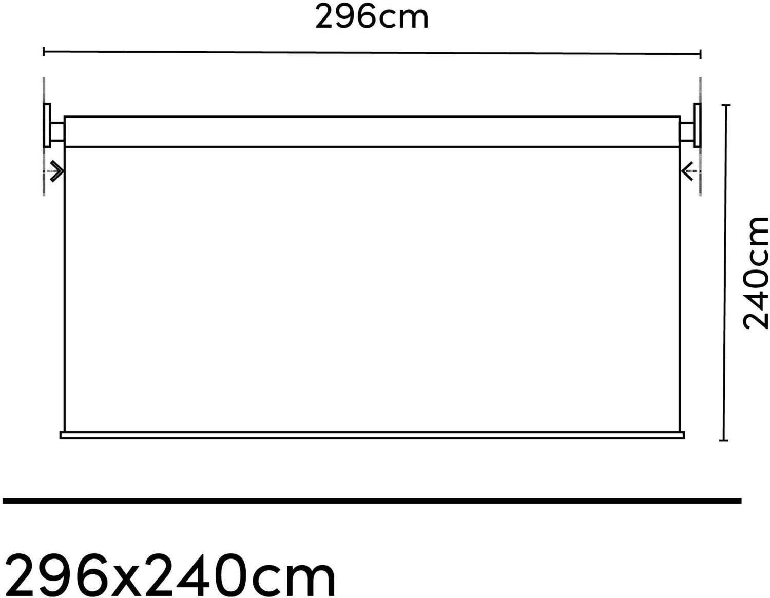 Platinum rolgordijn Sun & Shade Coolfit wit 240 x 296 cm