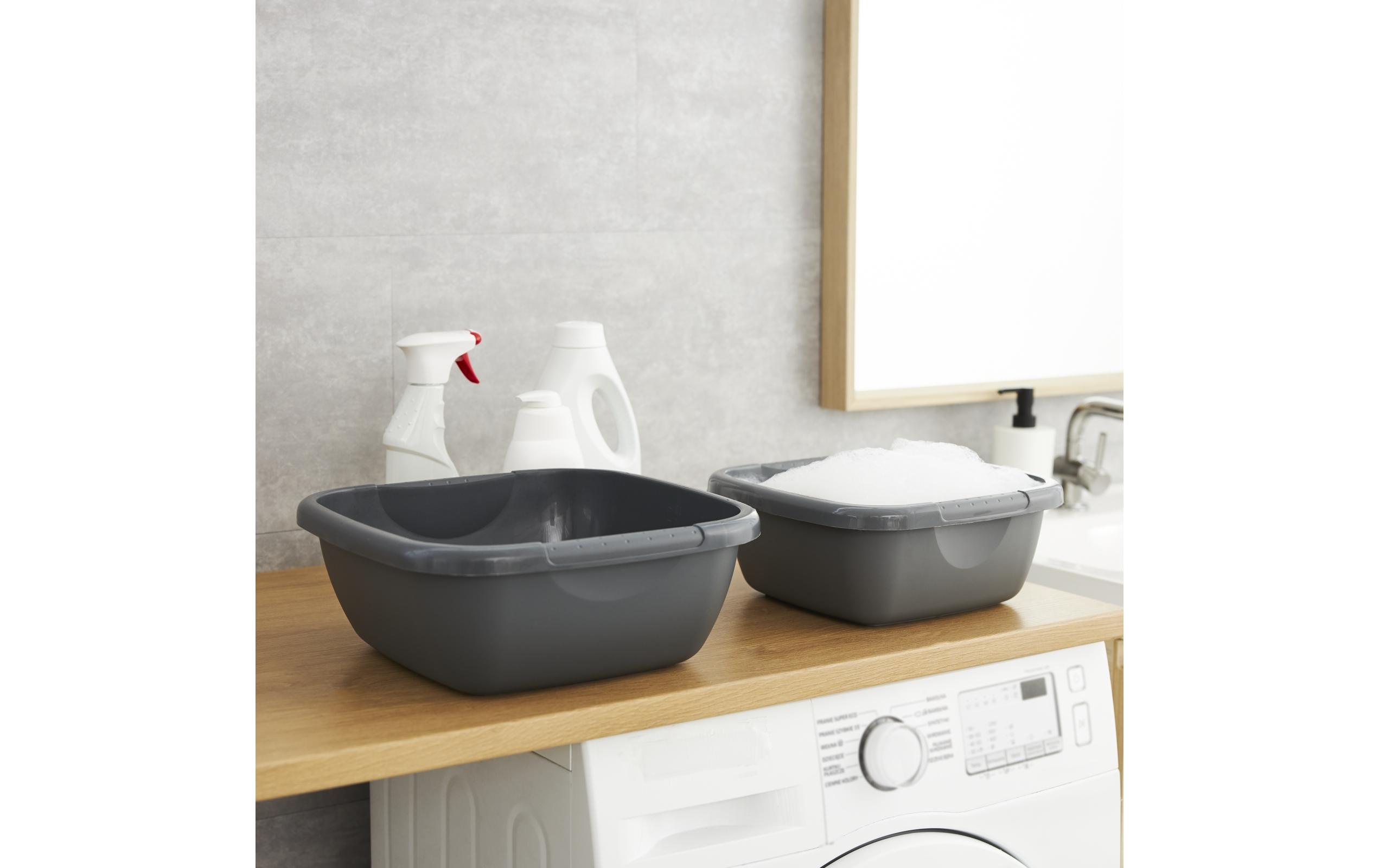 Becken Daily eckig, 5 l, SchwarzEckiges Waschbecken
