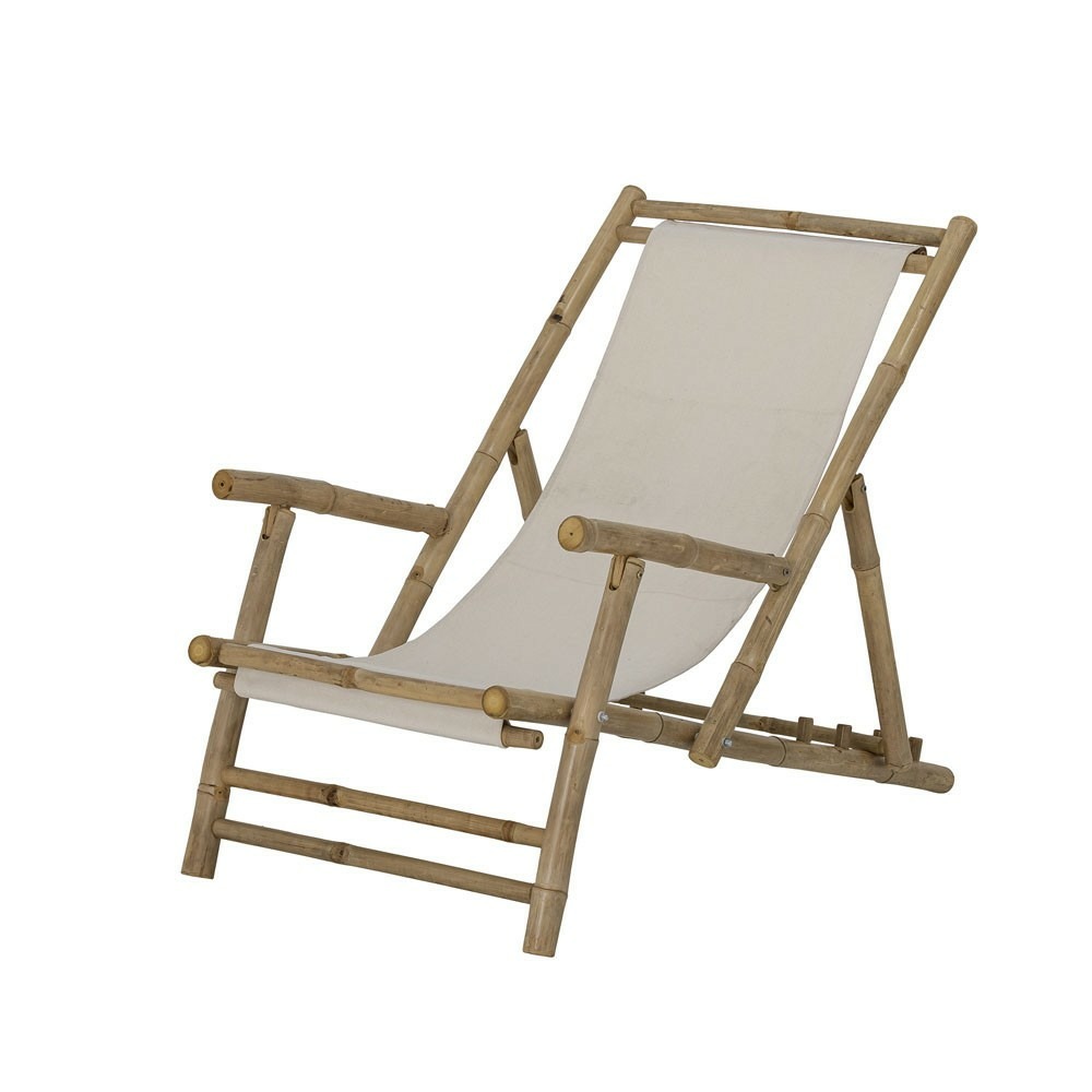 Transat pliable korfu en bambou couleur naturelle