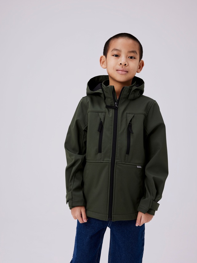 Name It Outdoorjacke »NKNALFA08 SOFTSHELL JACKET SPORT FO NOOS« mit Kapuze