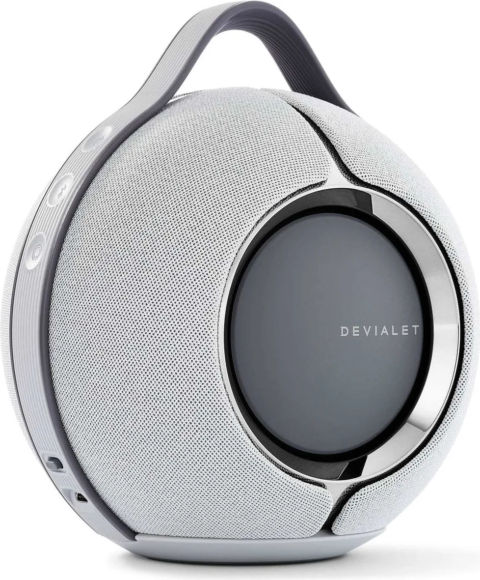 Devialet Mania 95 dB Gris clair   Charging station Enceintes Bluetooth portables