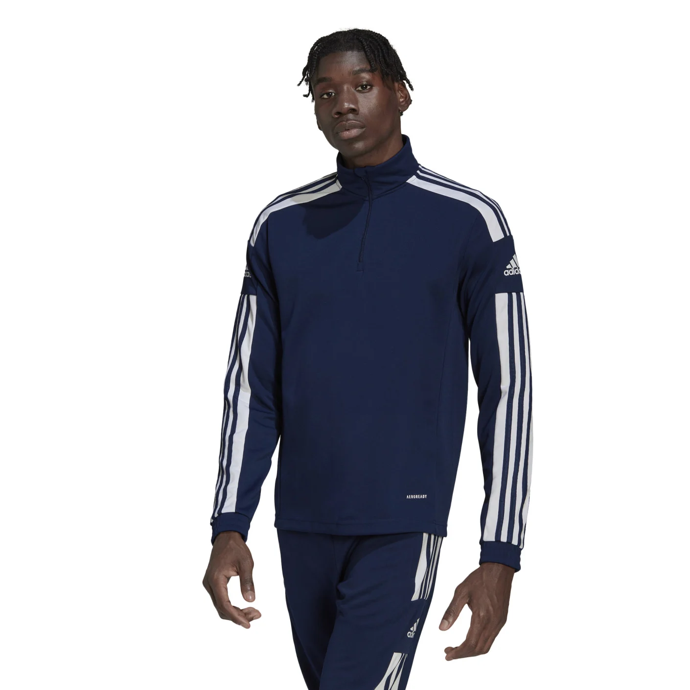 Adidas Squadra 21 Trainingstrui 1/4-Zip Donkerblauw Wit