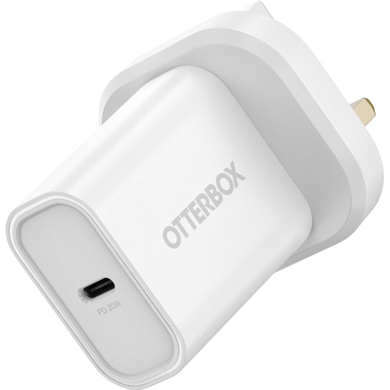 OtterBox Standard UK Wall Charger 20W - 1X USB-C 20W USB-PD Blanc