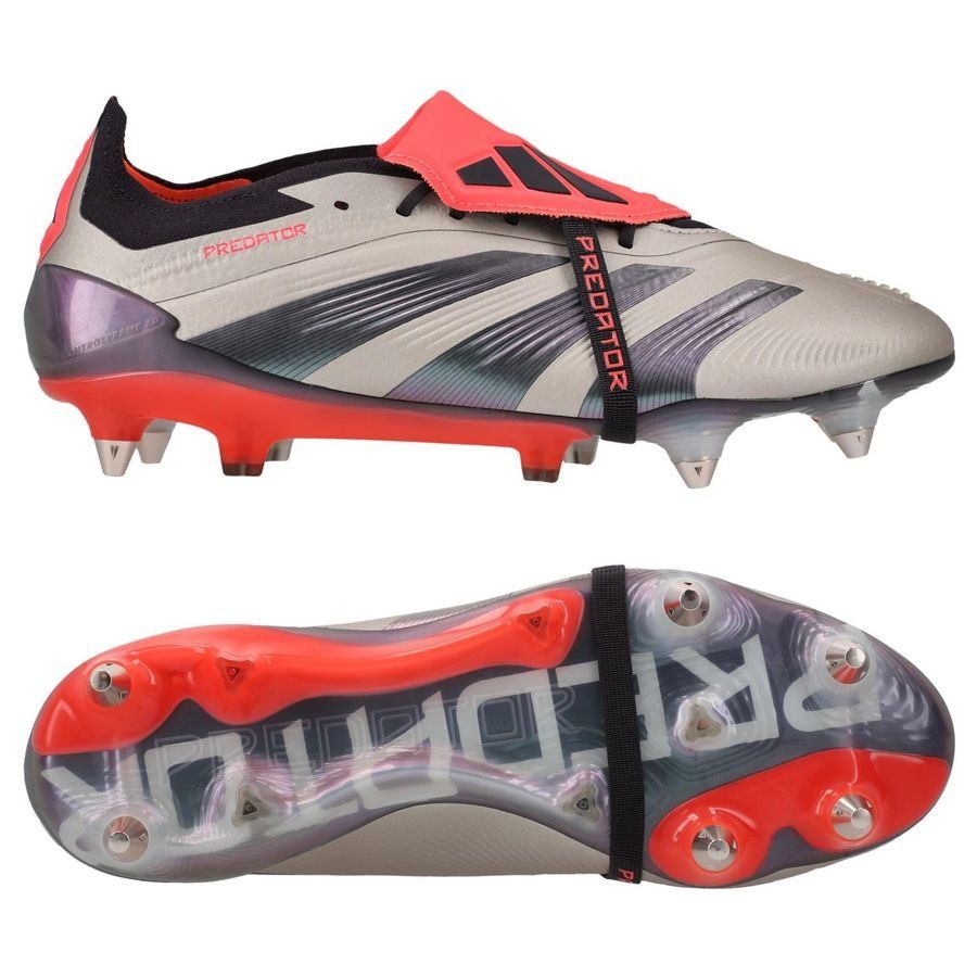 adidas Predator Elite Fold-over Tongue SG Vivid Horizon - Argenté/Aurora Black/Turbo