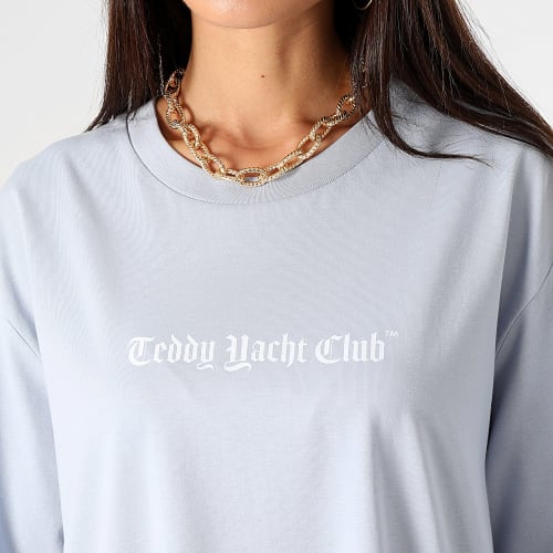 Tee Shirt Oversize Large Femme Art Series Blue Bleu Ciel
