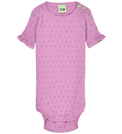 FUB Body k/ä - Rib - Pointelle - Orchid