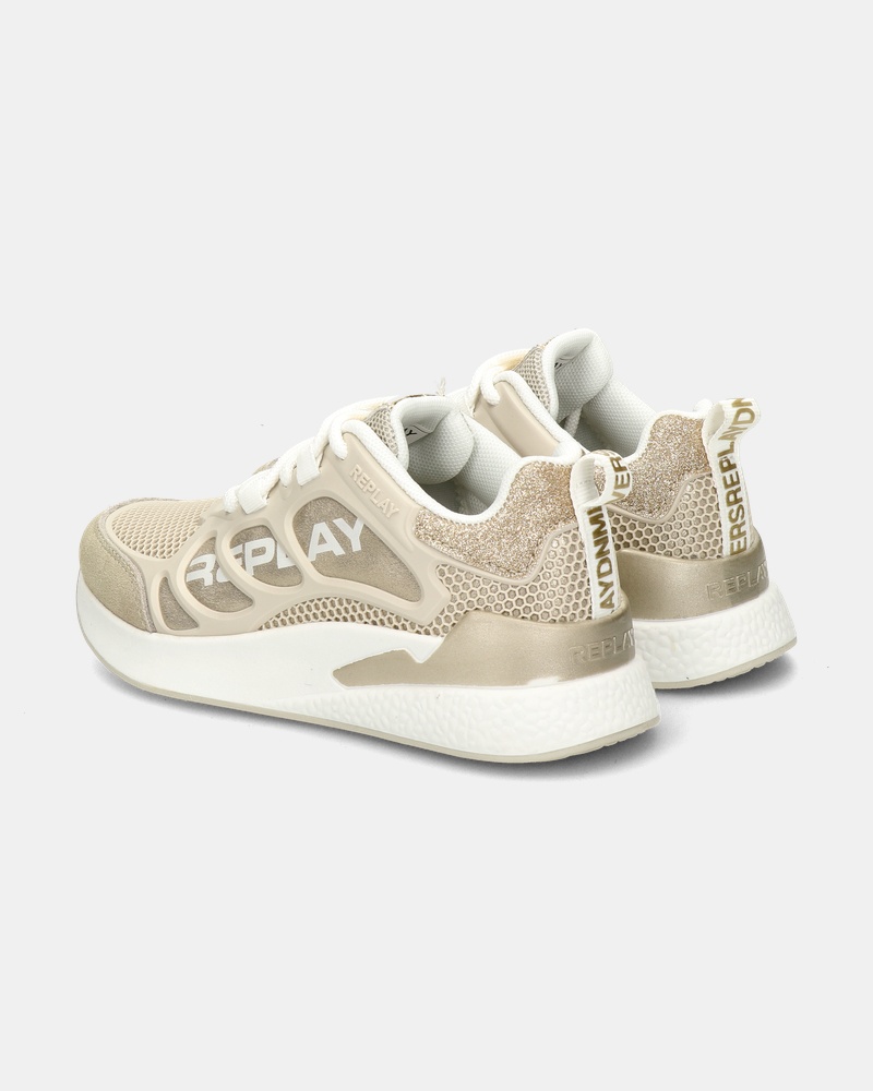 Replay Maze Jr. Lage sneakers  - goud