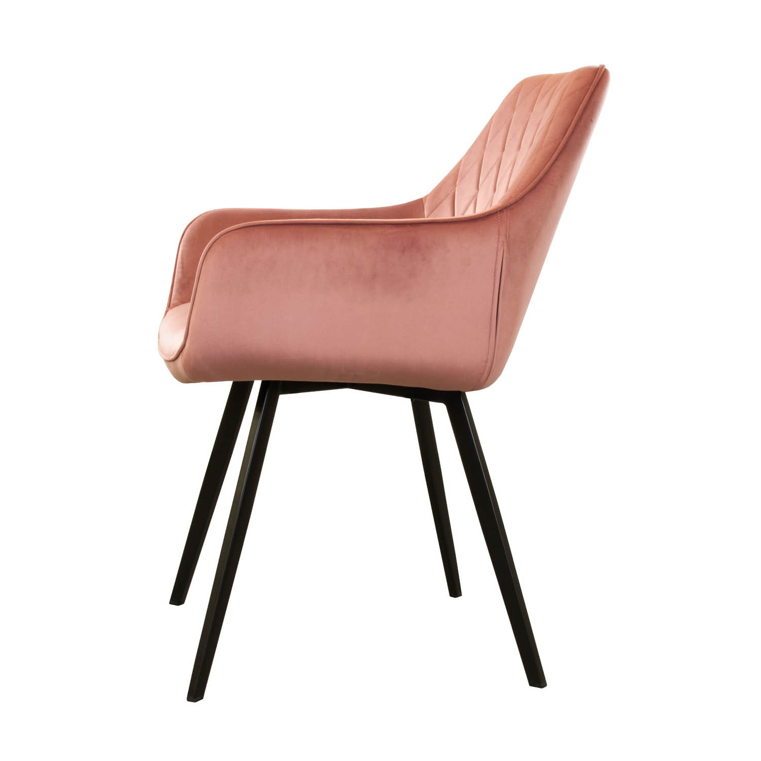 Kick eetkamerstoel  Karl Velvet - roze