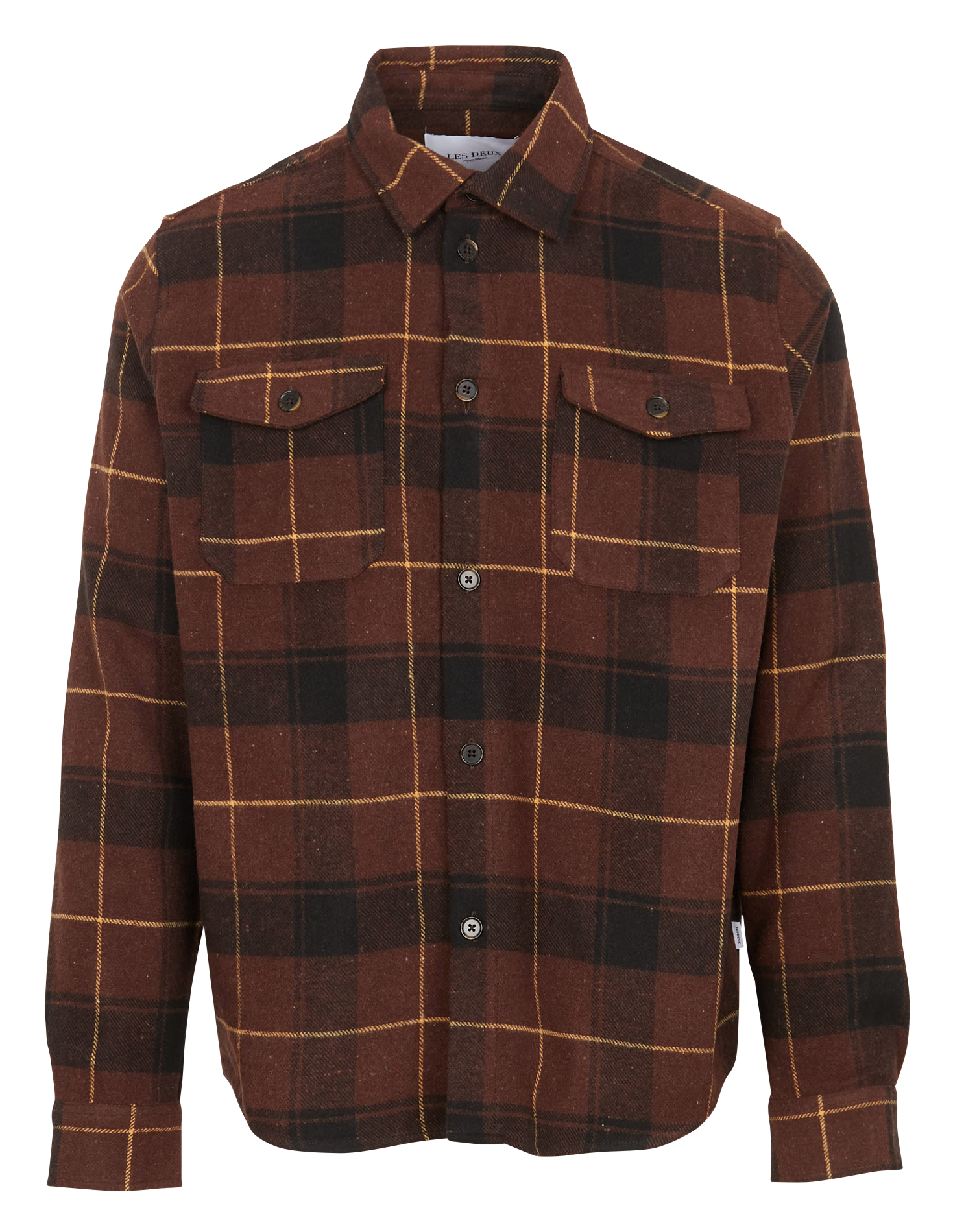 LENNON - Chemise col classique en coton mélangé | Multicolore