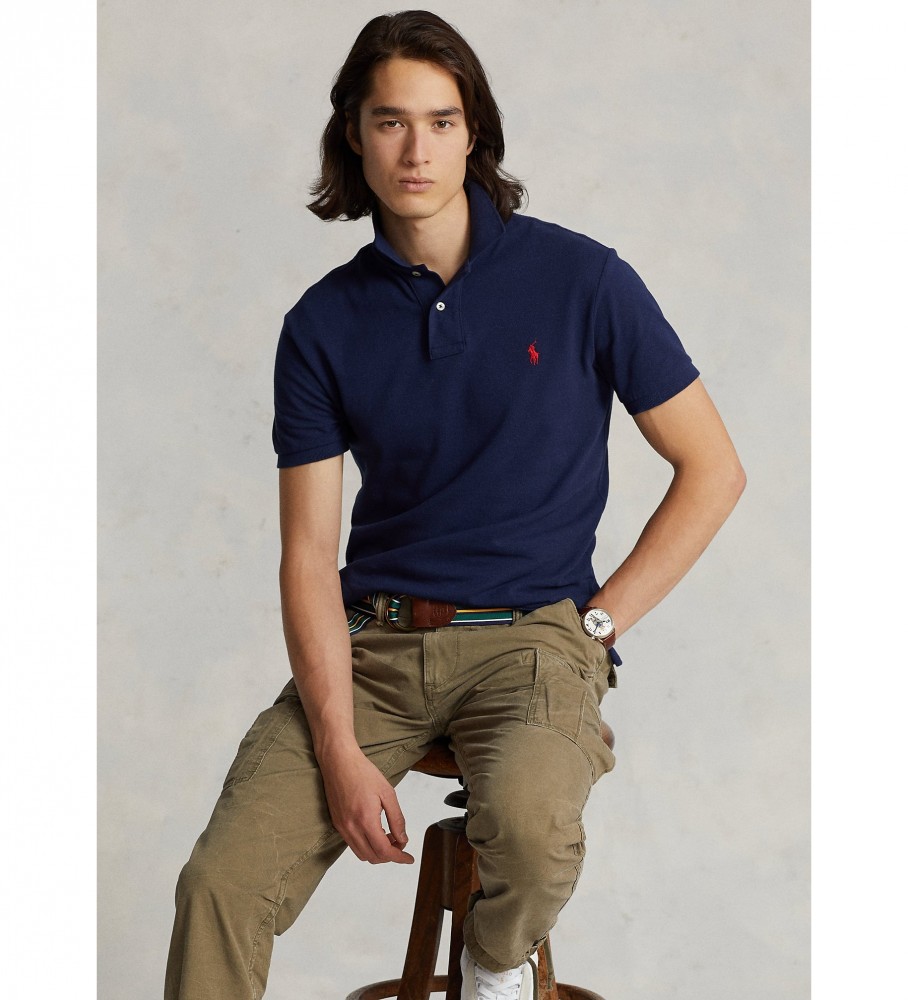 Polo Ralph Lauren Navy Slim Fit Piqué