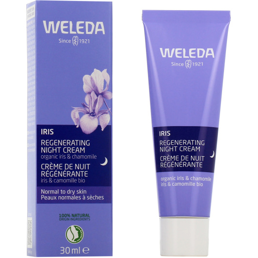 Crème de nuit hydratante à l'Iris Bio Weleda