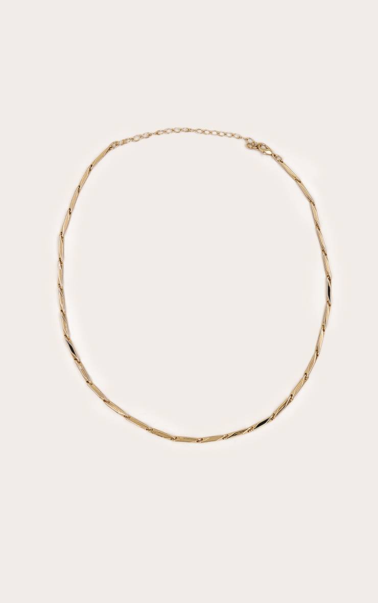 Doré Collier Chaîne À Maillons Tiret