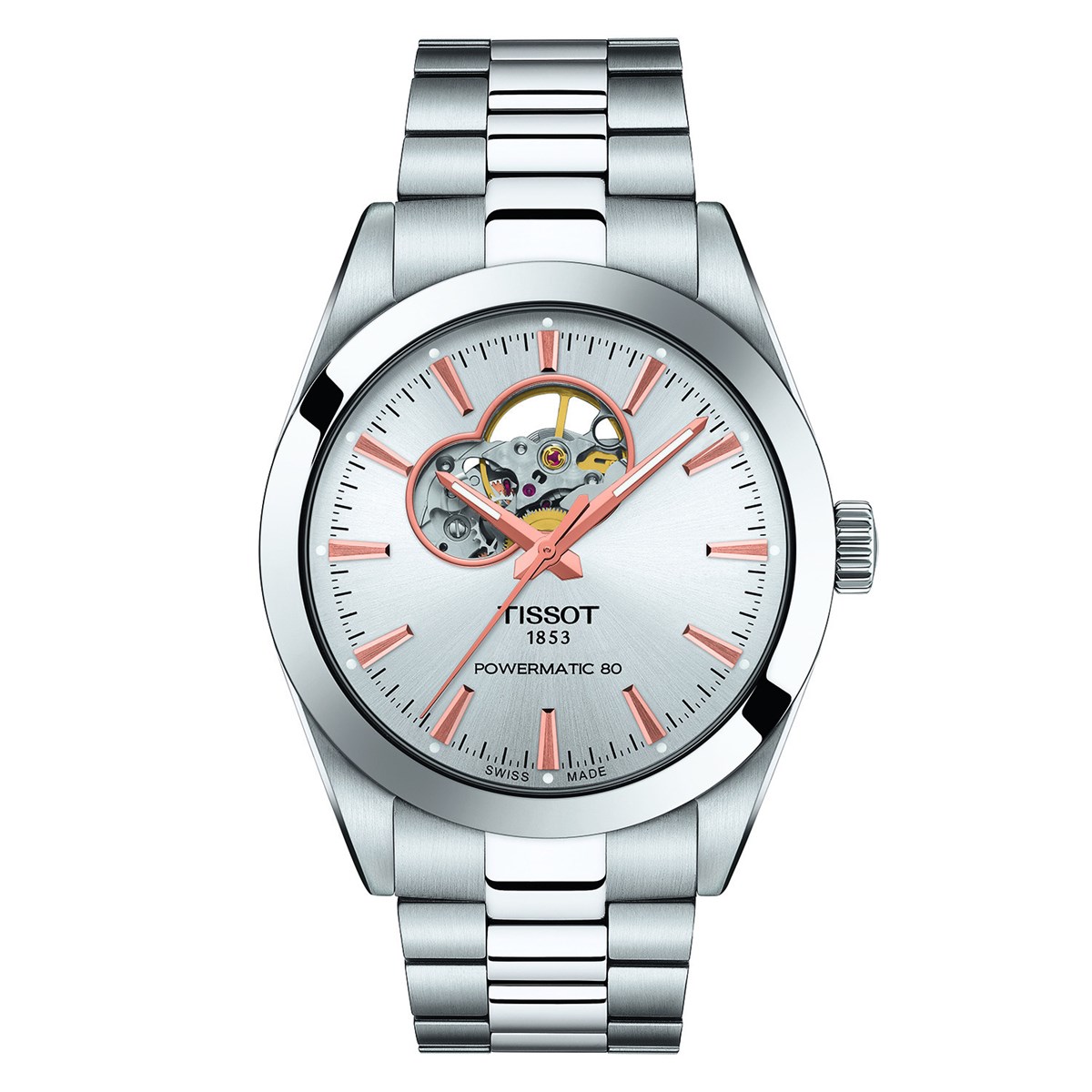 Montre TISSOT GENTLEMAN POWERMATIC 80OPEN HEART