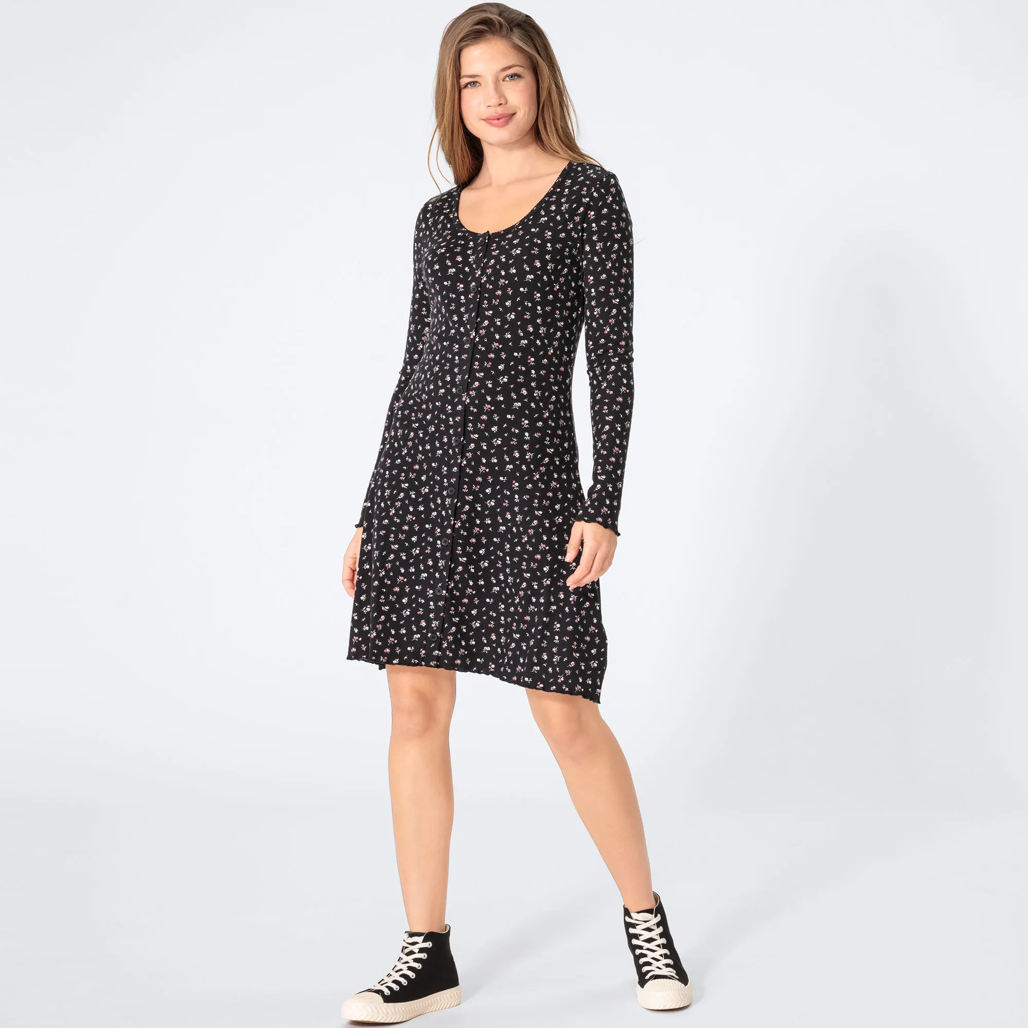 Damen-Kleid mit Blümchen-Muster