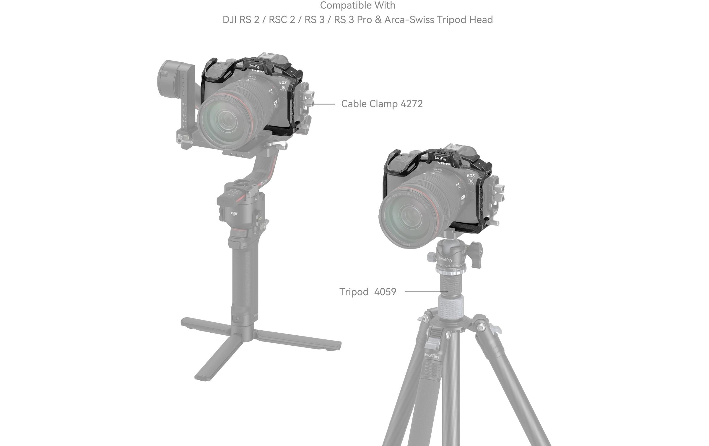 Cage Canon EOS R6 Mark II Black MambaKamerakäfig für Canon EOS R6 Mark II