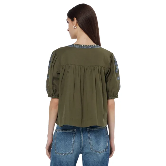 Scotch & Soda Embroidered Top Dames