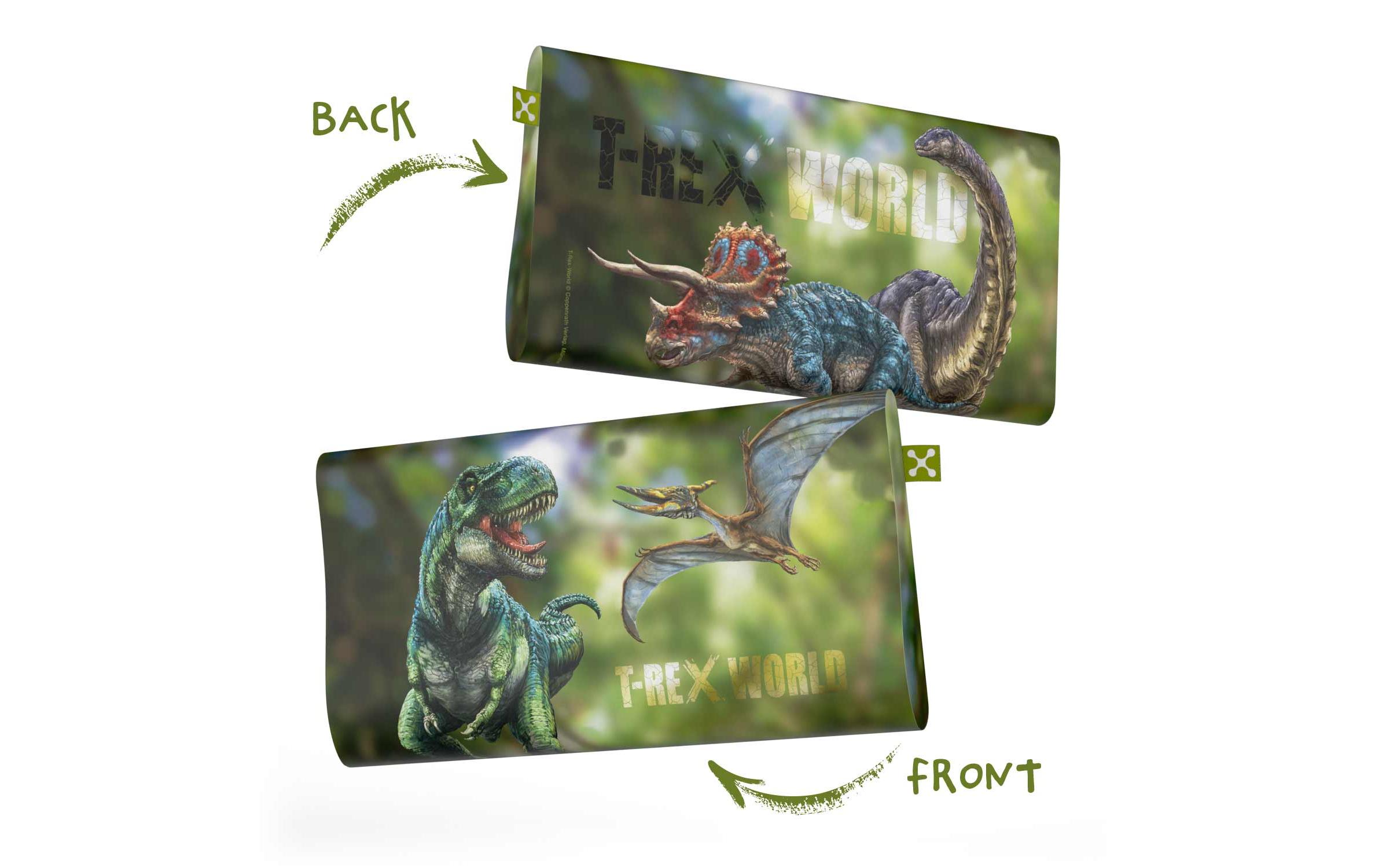 Kinder Kopfkissenbezug Ergonomic T-Rex-World 50 x 32 cmKissenhülle mit Dinosaurier-Motiv