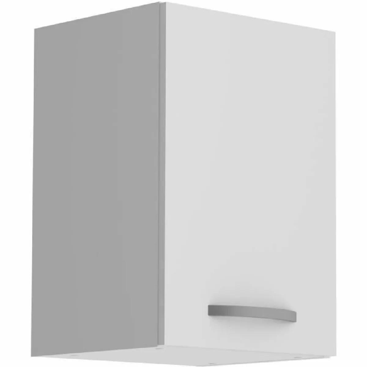 TBS OSLO Meuble haut 1 porte - Blanc mat