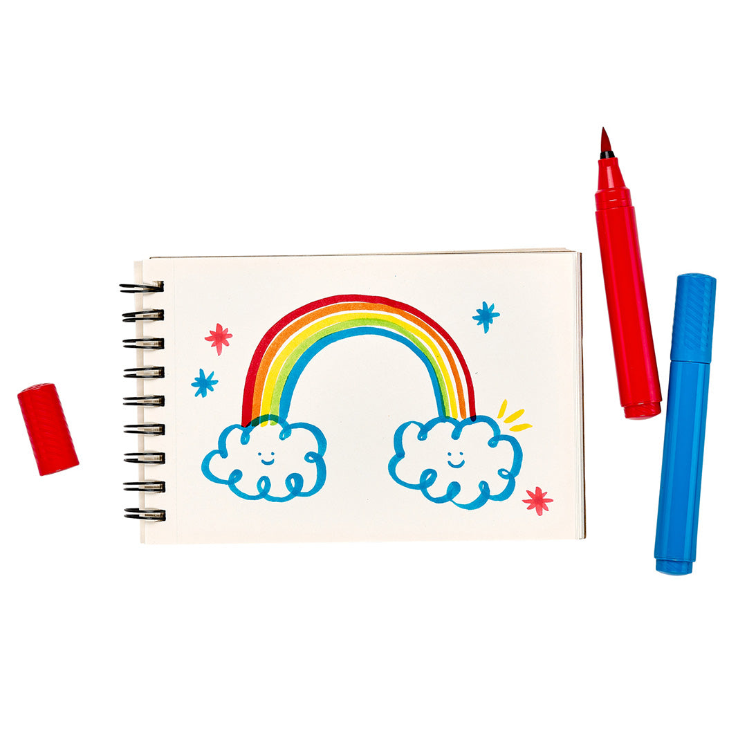 Ooly viltstiften big bright brush - 10st
