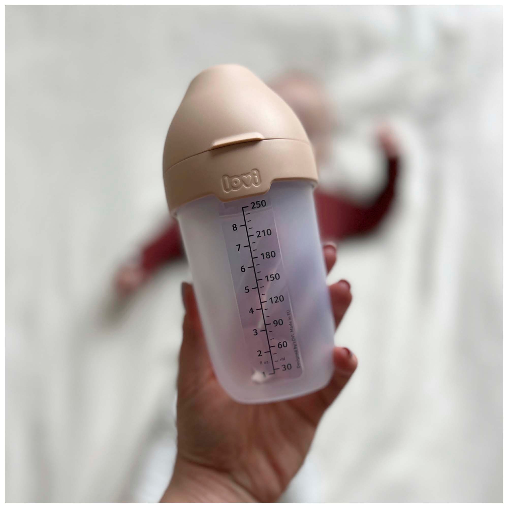 Difrax LOVI Mammafeel fles 250 ml roze