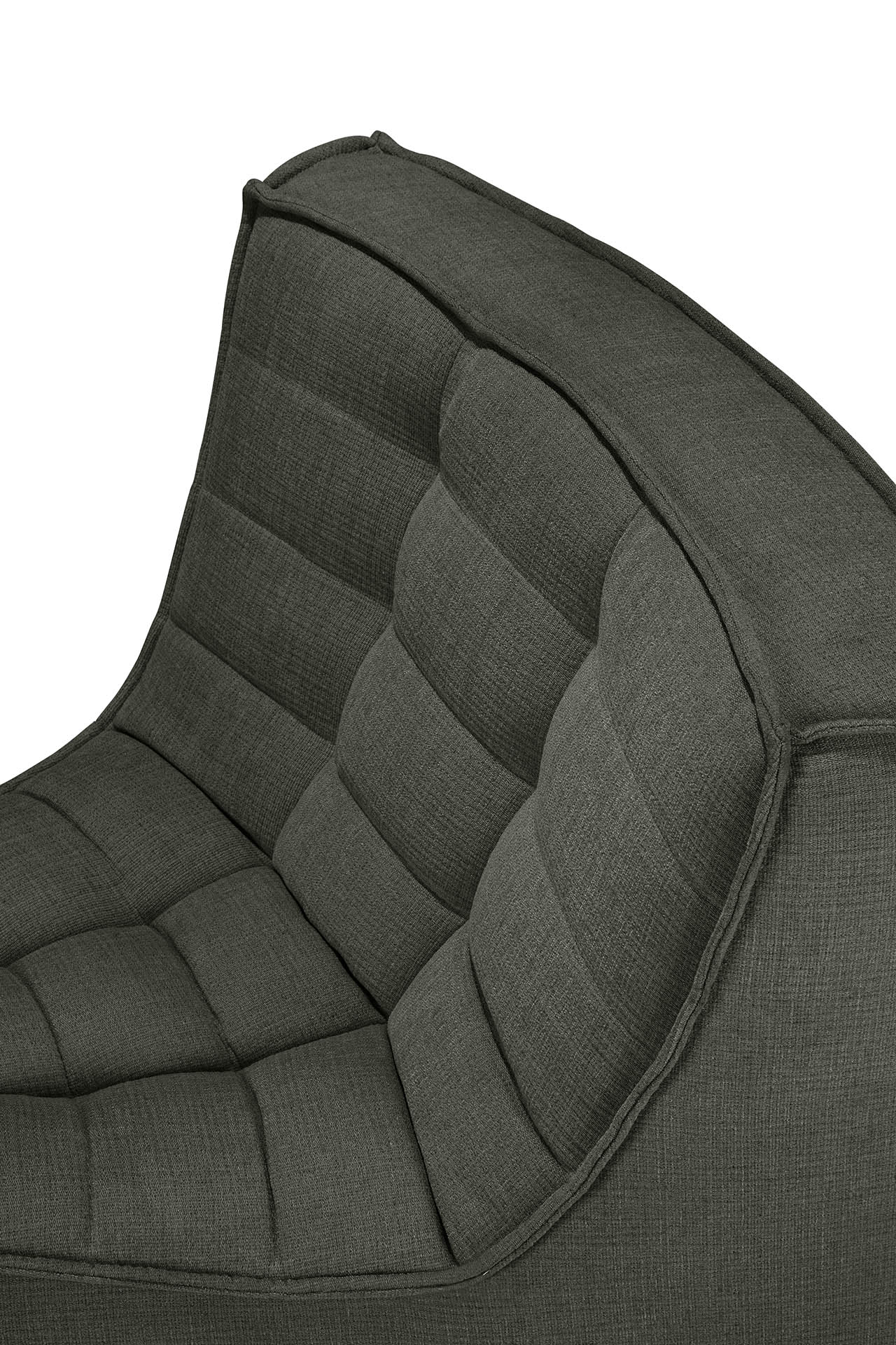 Sofa N701- 45° rond hoekelement - eco stof moss green