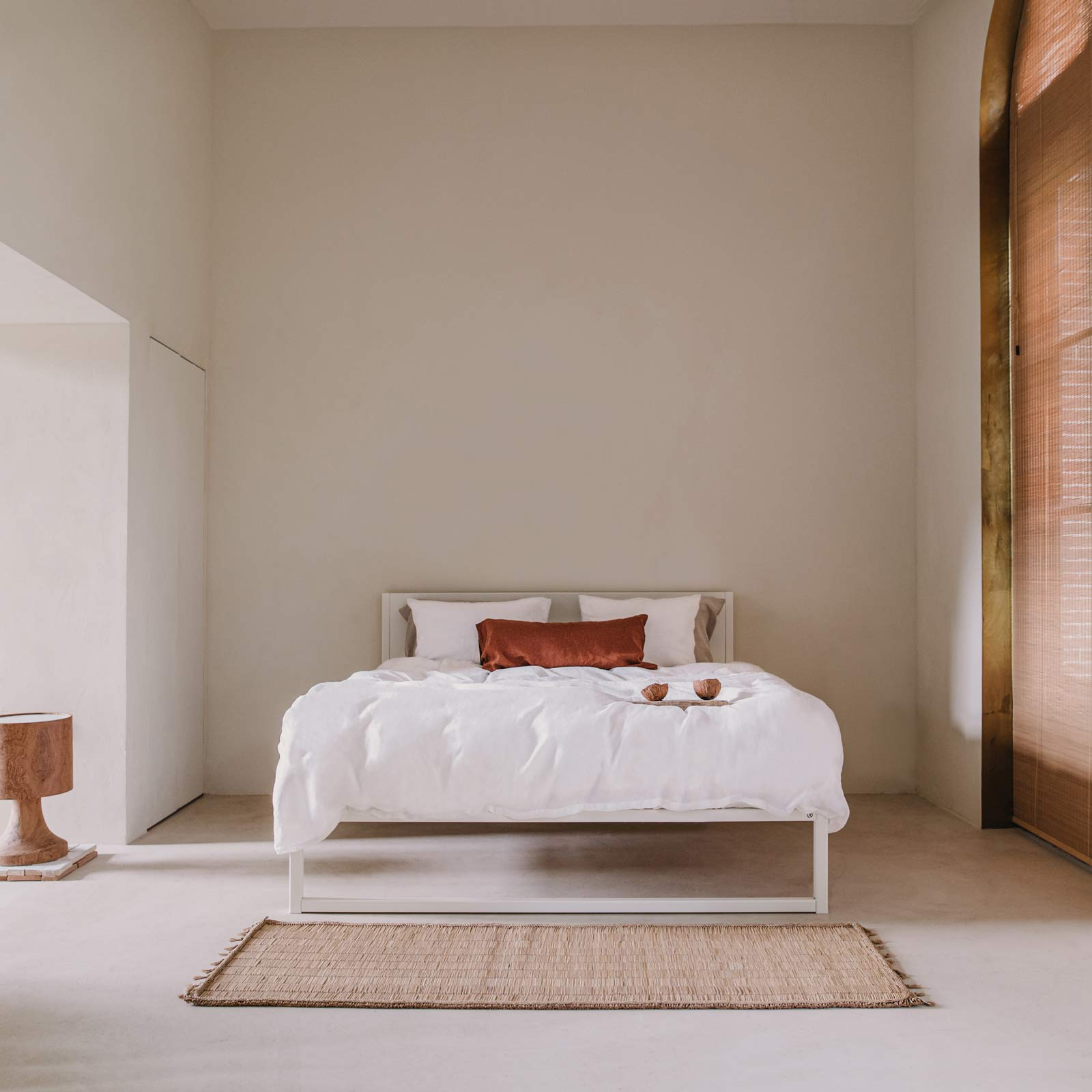 Hoofdbord voor bedframe °01 140 cm | Wit