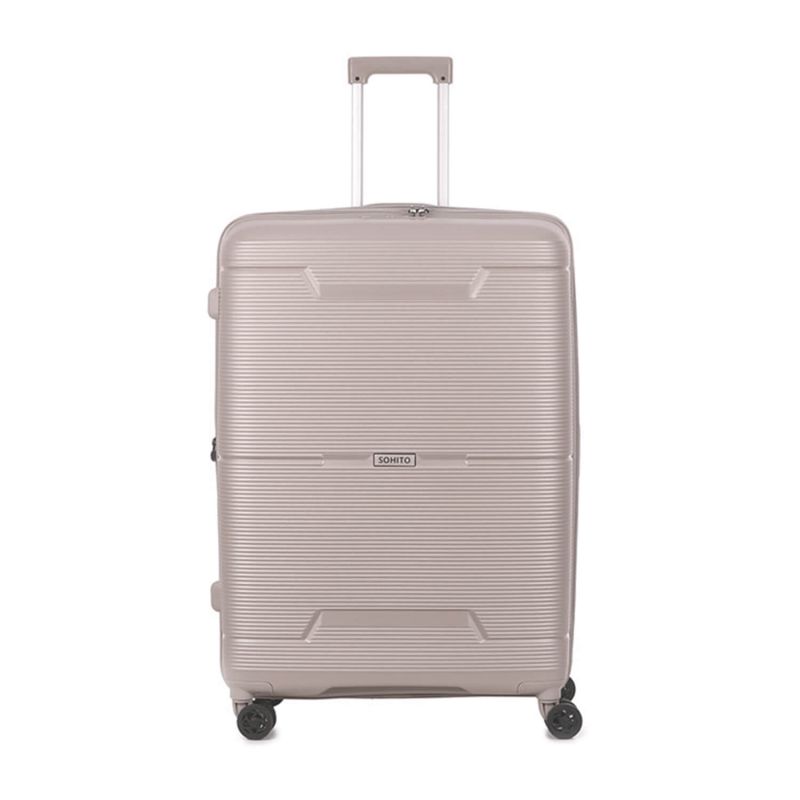 Lot de 3 valises extensibles Haree 55, 67 et 76.5 cm Champagne
