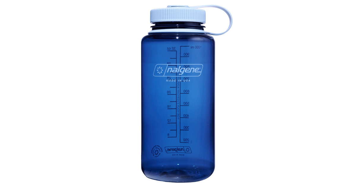 NalgeneWide Mouth Sustain Water Bottle, 1 Liter drinkfles  (Indigo)