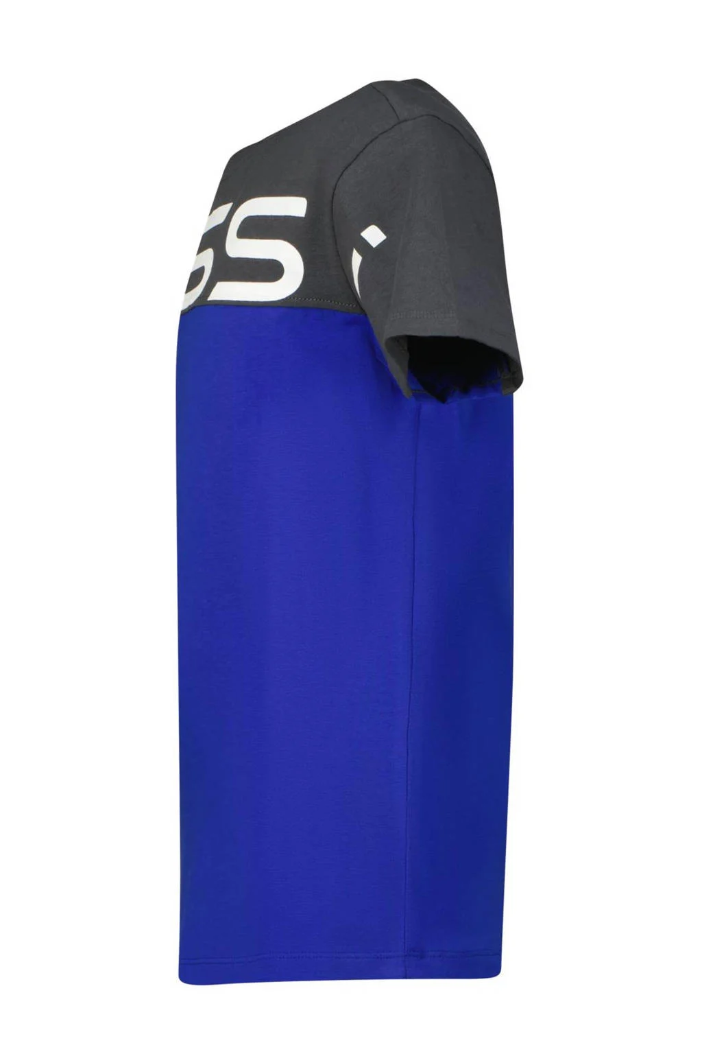 Vingino T-shirt Jint met logo hardblauw/donkergrijs