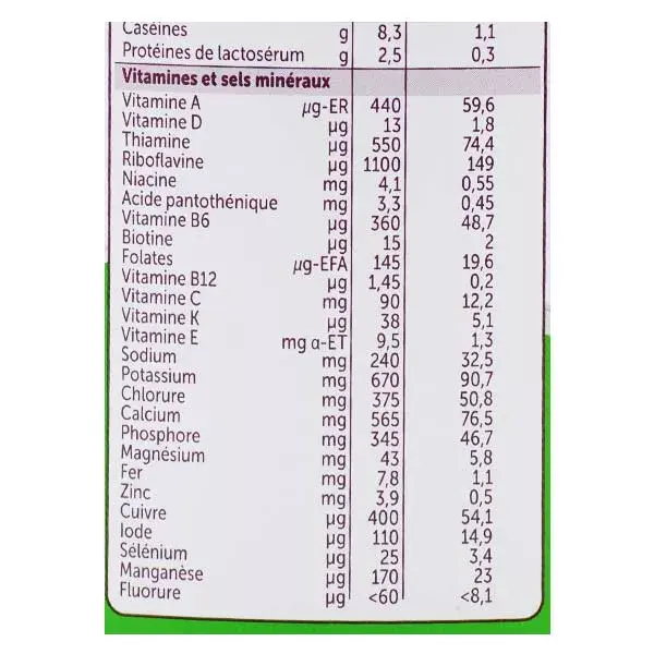 Leite de crescimento orgânico Guigoz, 3ª etapa, 800g