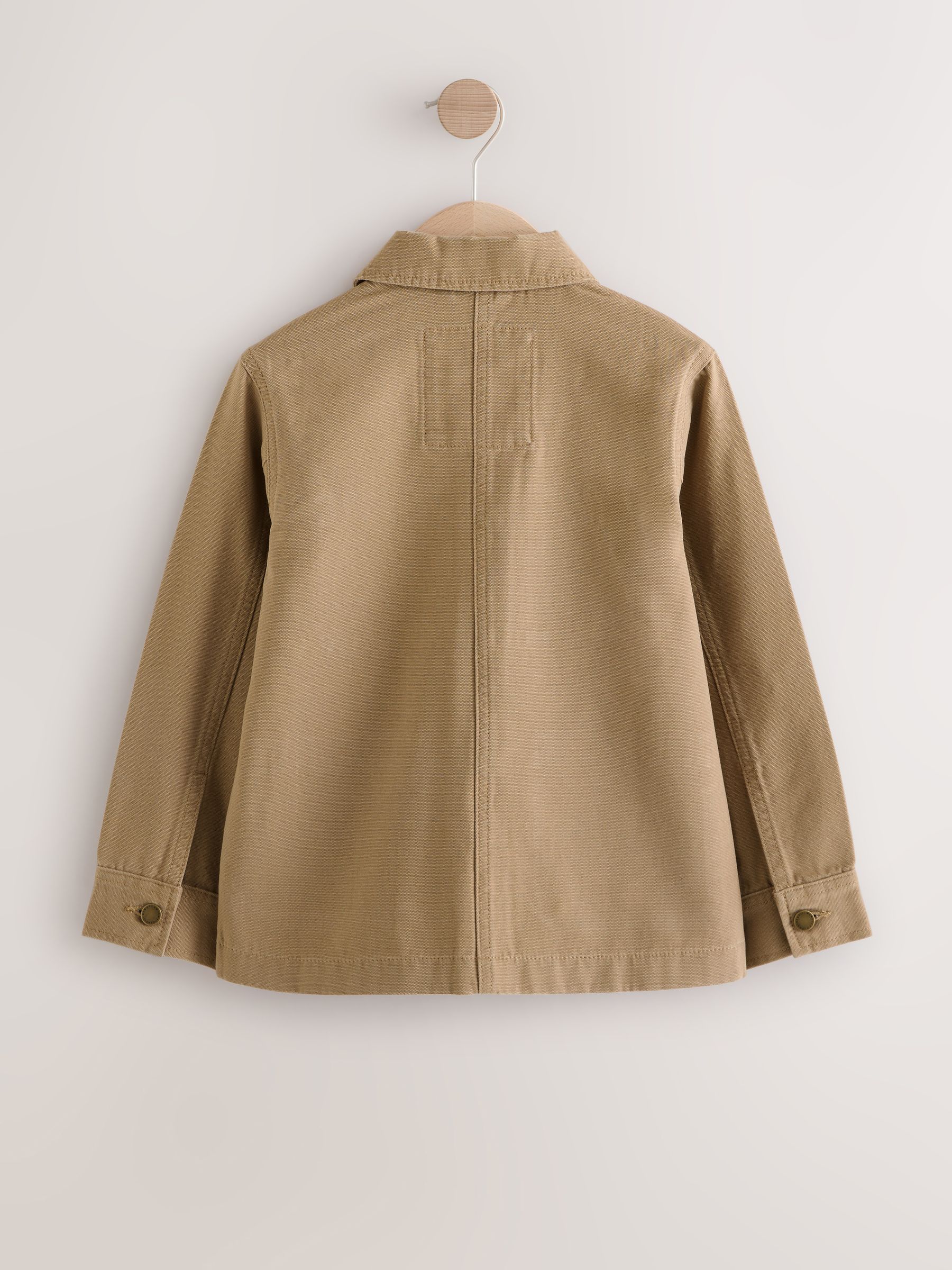 Lichtbruin - Canvas overshirt (3-16jr)