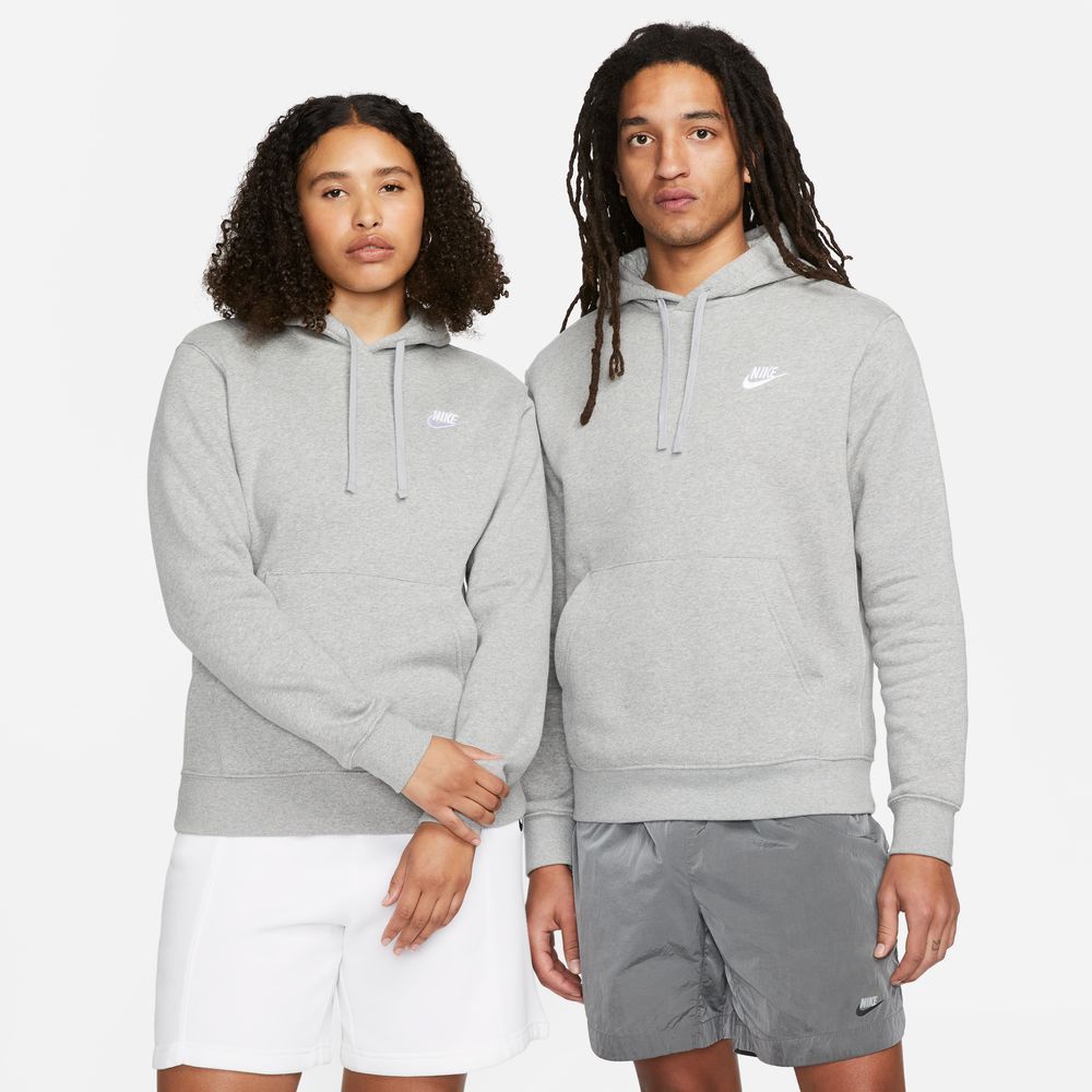 nike sportswear club fleece haettetroeje dk grey heather