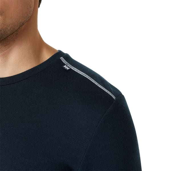T-shirt thermique HELLY HANSEN LIFA MERINO MIDWEIGHT CREW NAVY