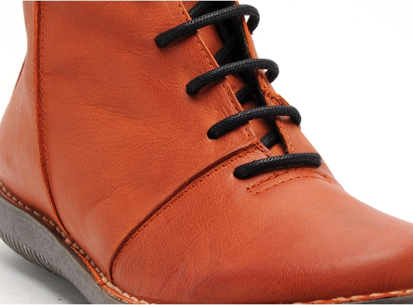 Chacal boots bottine plates femme 6014 6411 orange