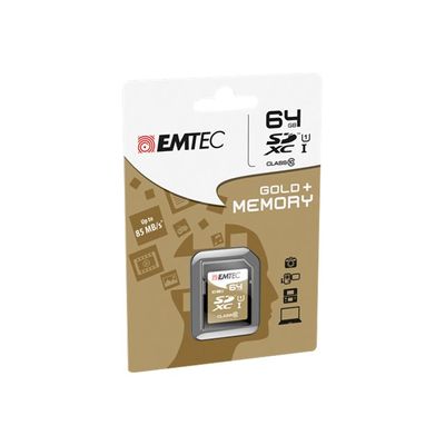 Emtec Elite Gold - carte mémoire 64 Go - Class 10 - SDXC UHS-I U1