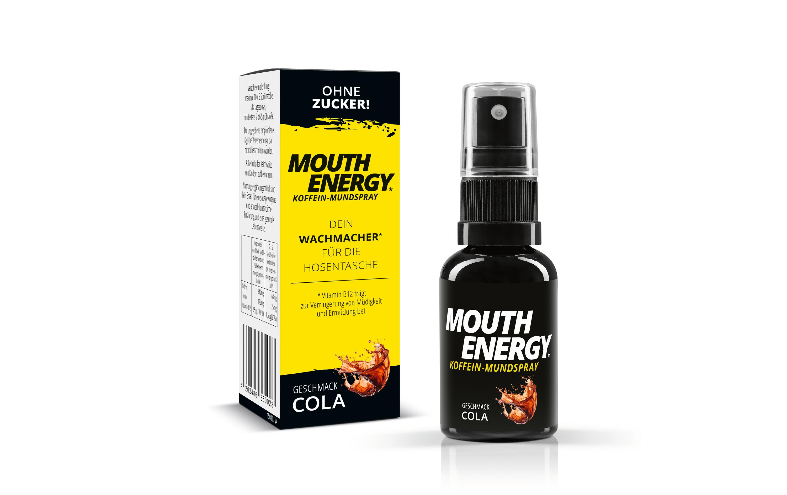 Mouth Energy Cola 30 mlWachmacher-Spray mit Vitamin B aus «Die Höhle der Löwen»