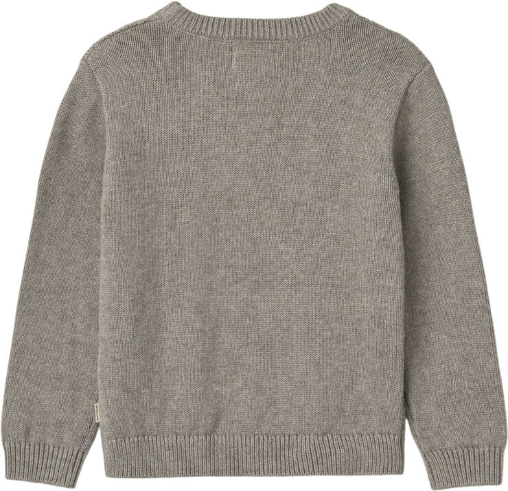 Wheat Strik Pullover Bob Warm grey melange