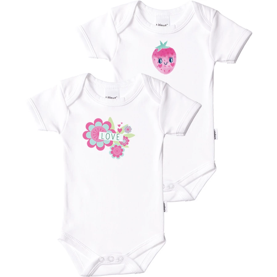 Liliput Kurzarm-Bodies 2er-Pack weiß