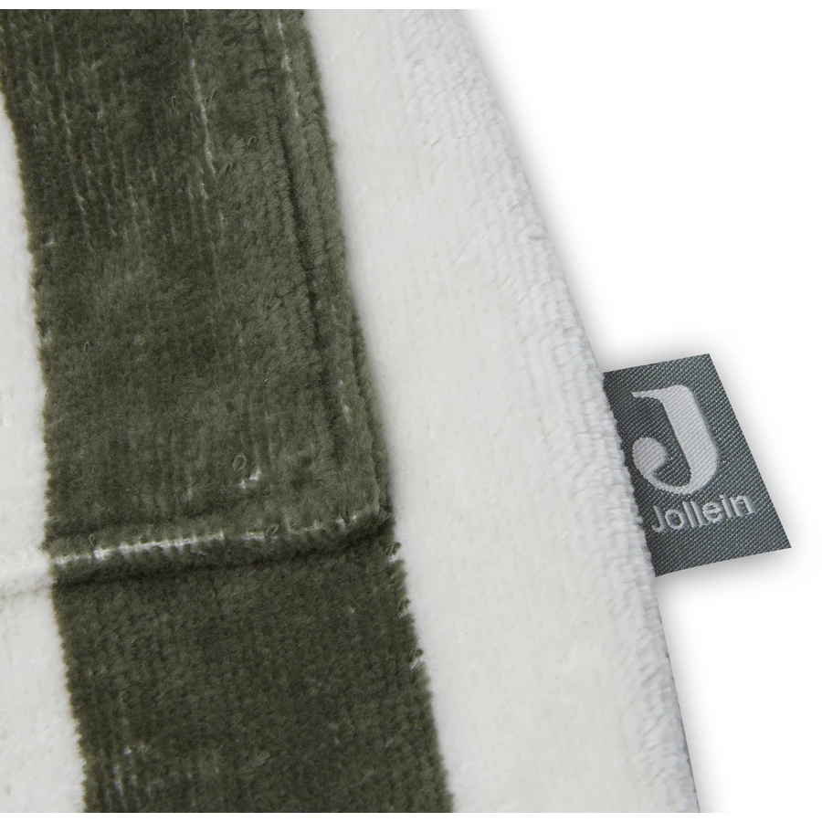 jollein Bademantel Stripe Frottee Green Leaf