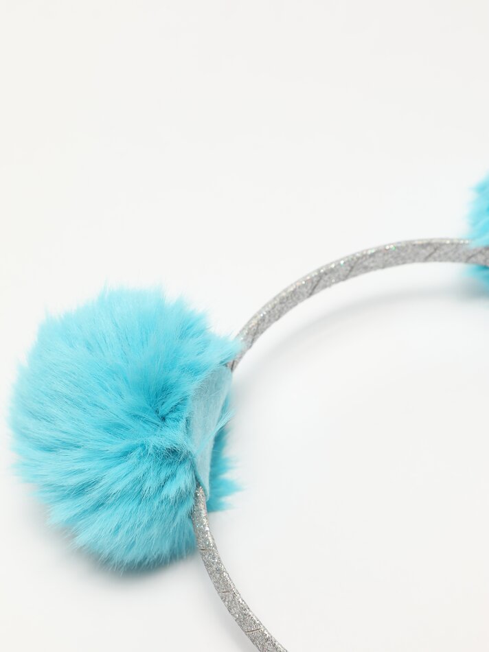 Tiara com pompons - Verde