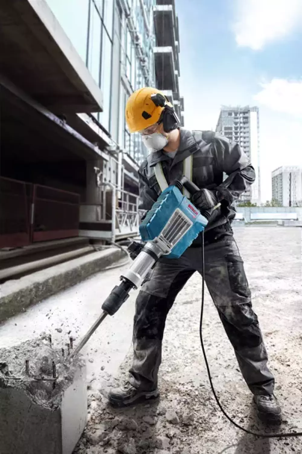 Bosch GSH 14 C HEX 22 Breekhamer in koffer