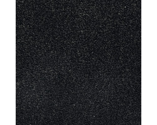 Velours tapijt Grace, kleur 78 zwart, 400 cm breed (per meter verkocht)