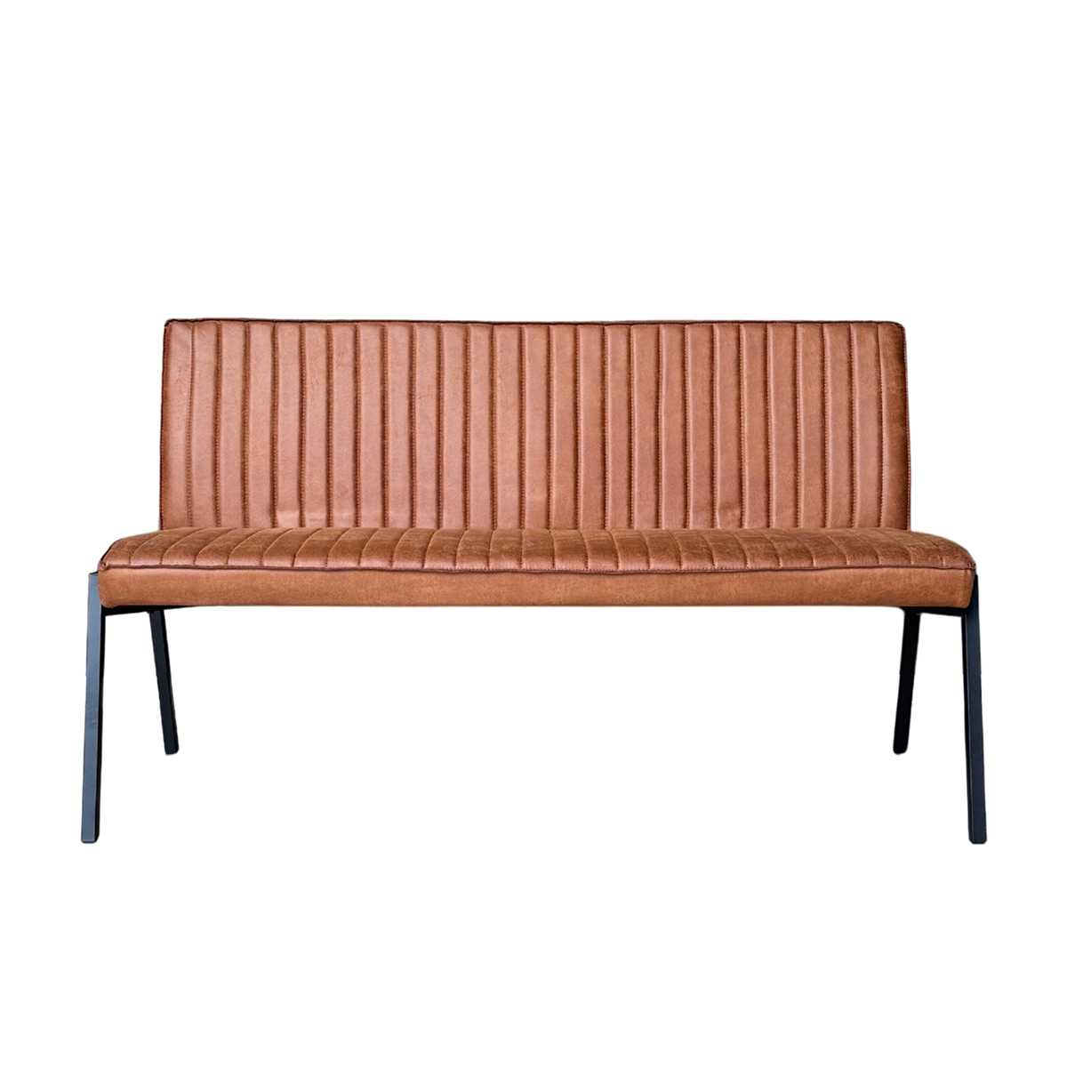 Eetkamerbank Stripes Cognac 155 cm