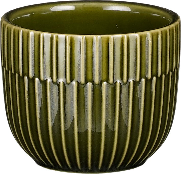 Mica Decorations bloempot Sara groen D 7,5 H 6 cm
