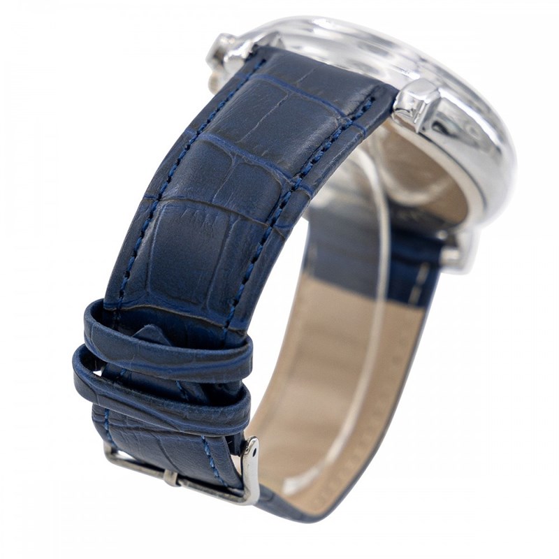 Montre Homme M. JOHN bracelet Cuir Bleu