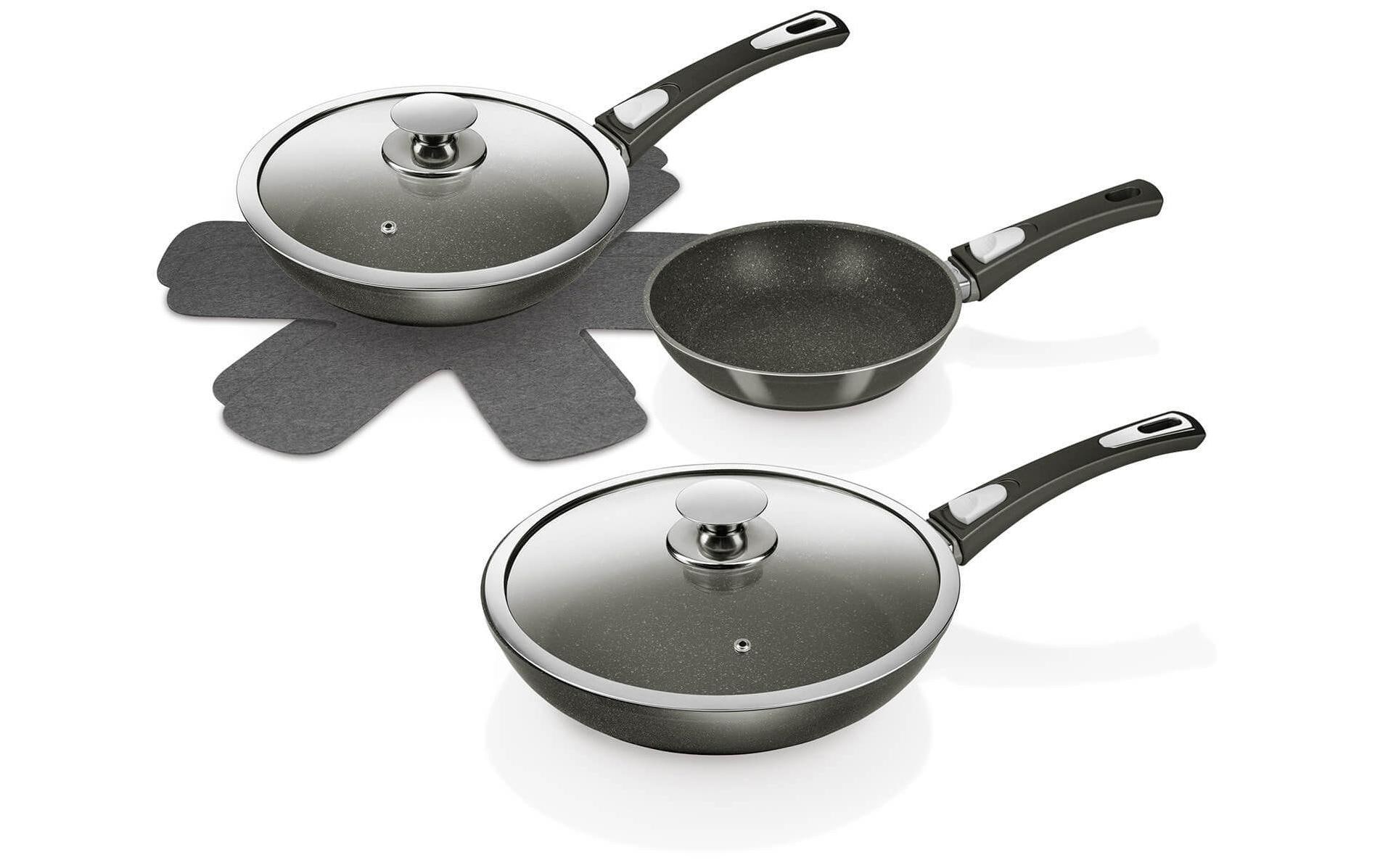 Pfannen-Set Bonafit 20 cm/24 cm/28 cm<br>7-teiliges Bratpfannenset