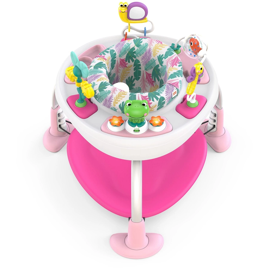 Bright Starts Bounce Bounce Baby™ 2-in-1 Spieltrampolin & Tisch, rosa