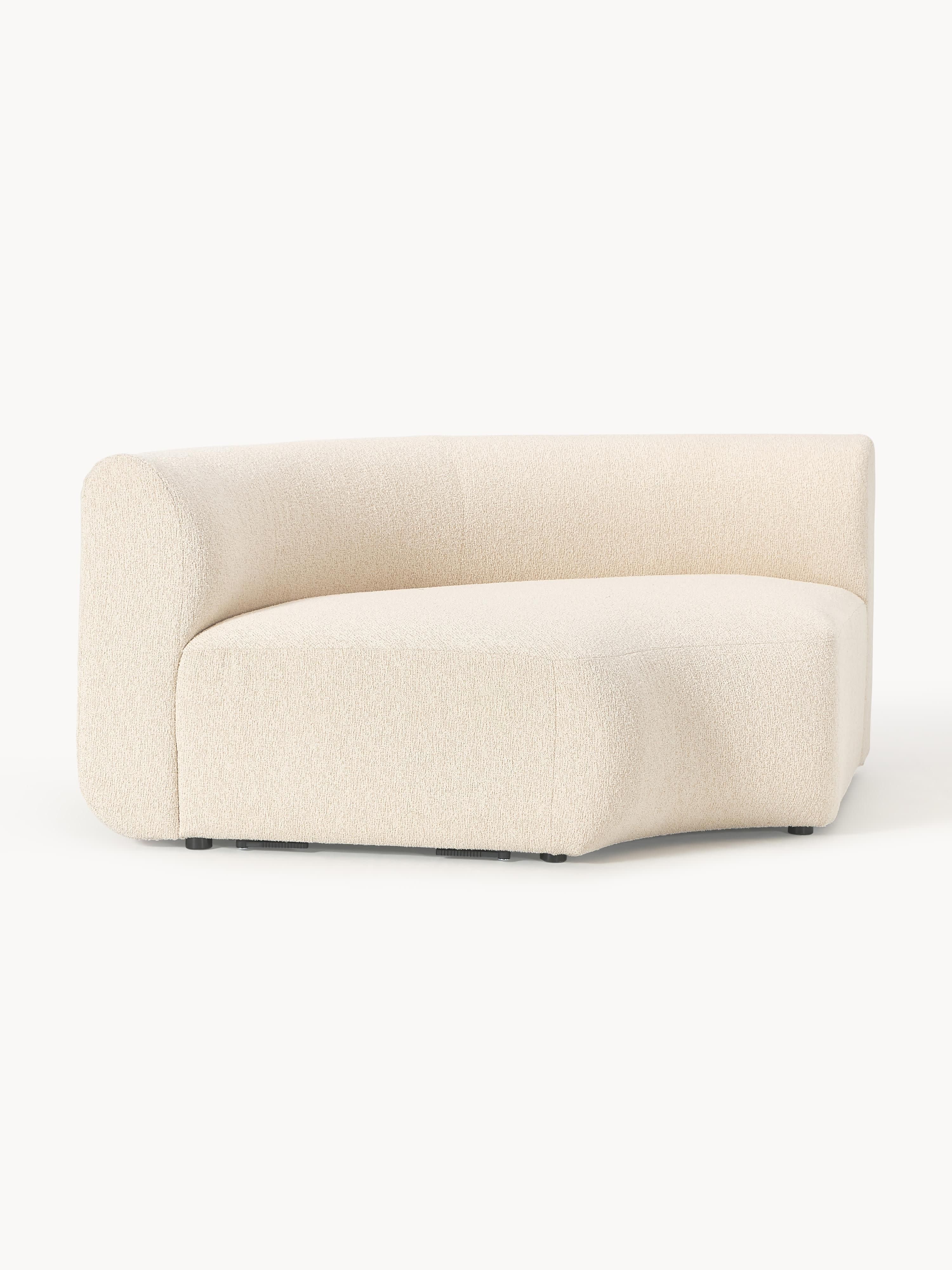 Ronde bouclé hoekmodule Sofia