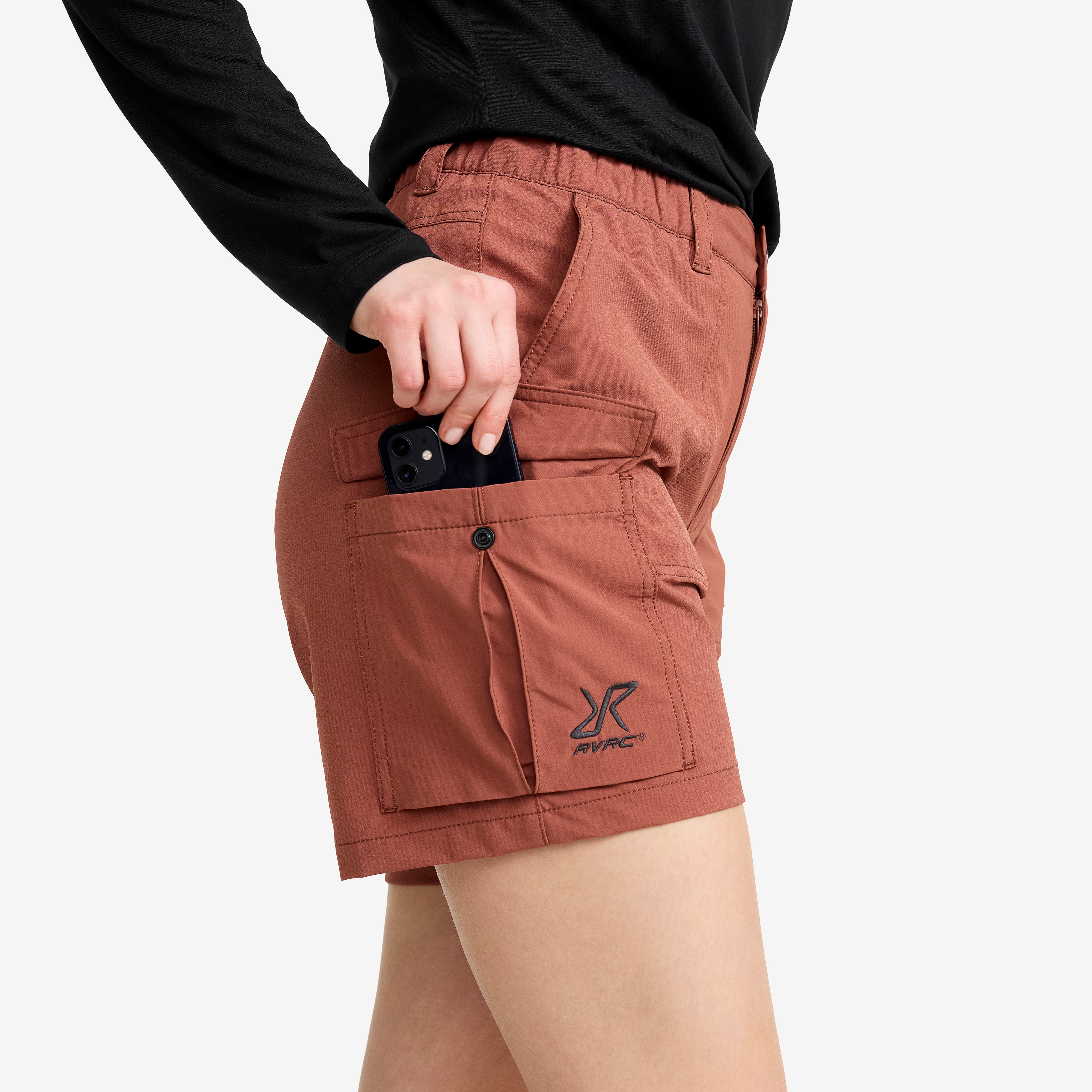 Adventure Cargo Stretch Shorts Dame Pink Mahogany